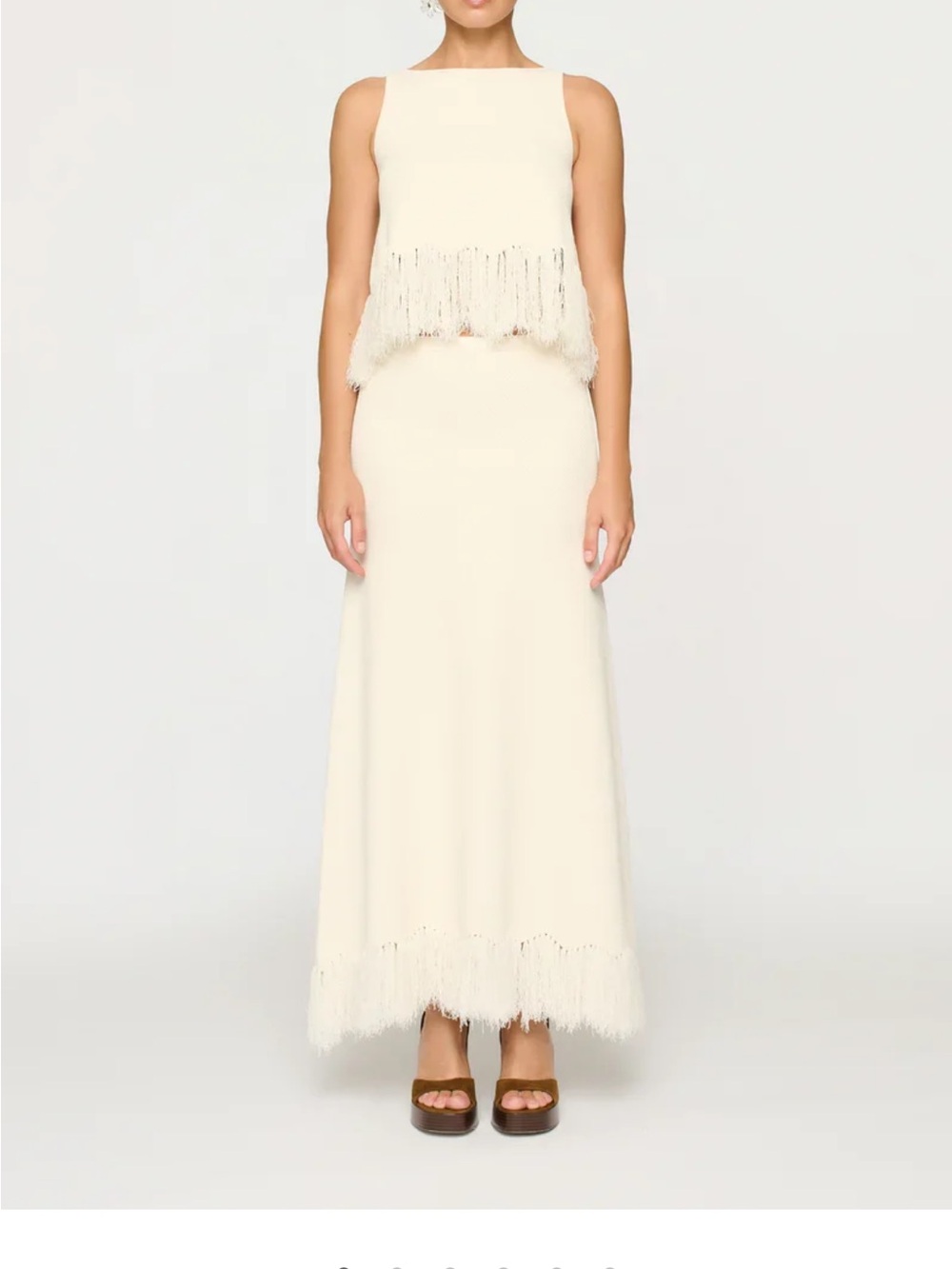 CLEA Clarissa Fringe Two Piece Set
